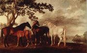 George Stubbs, ston och fol i flodlandskap